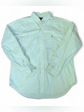 Ralph Lauren Light Mint Green Button-Down Oxford Shirt